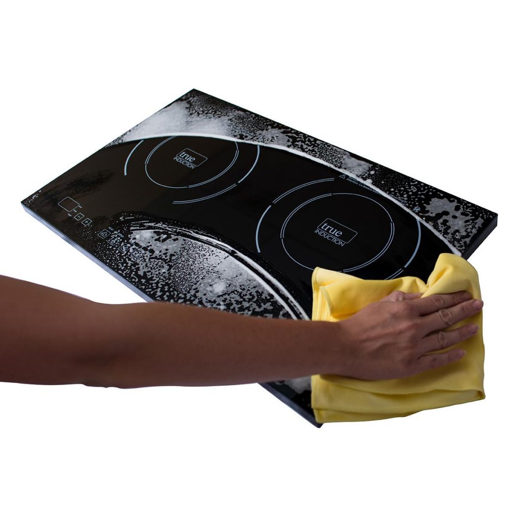 Washing induction cooktop by Hand