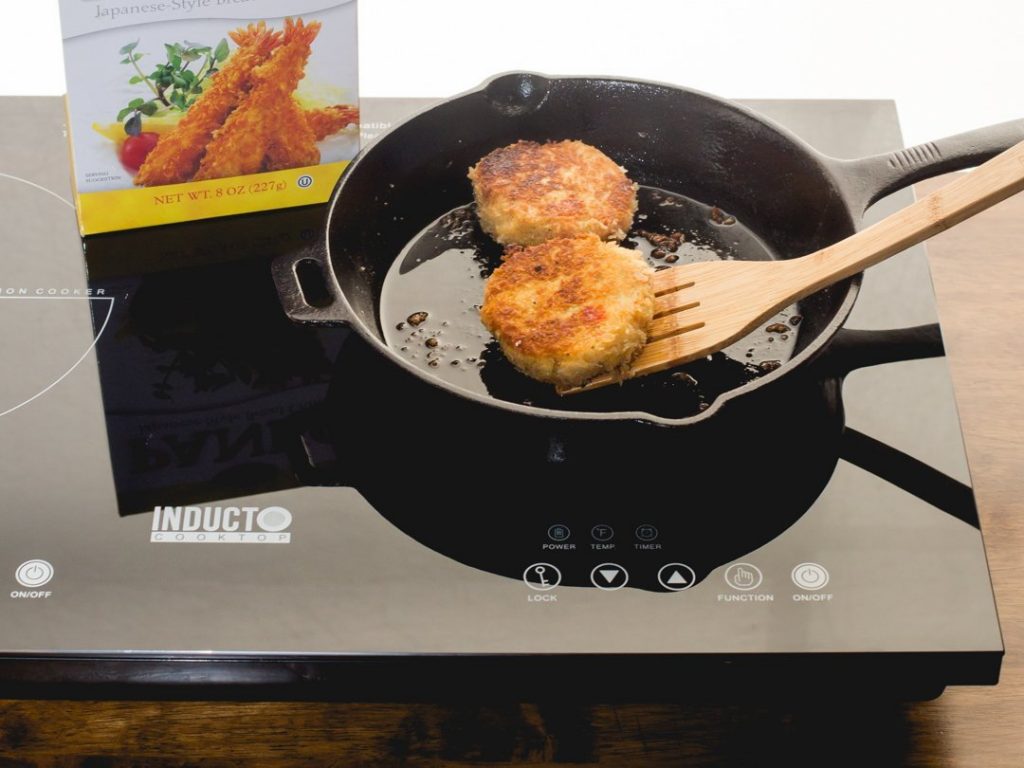 Induction cooking on induction cooktop