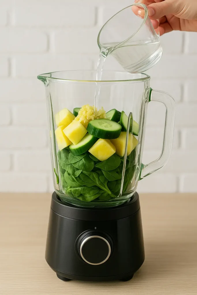 Spring Detox Smoothie Recipe Preperation