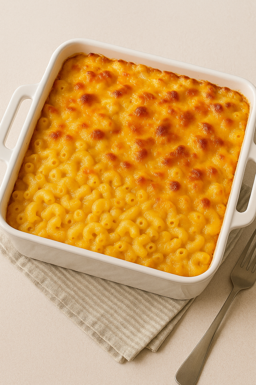 Creamy Southern Baked Mac and Cheese from Scratch Recipe