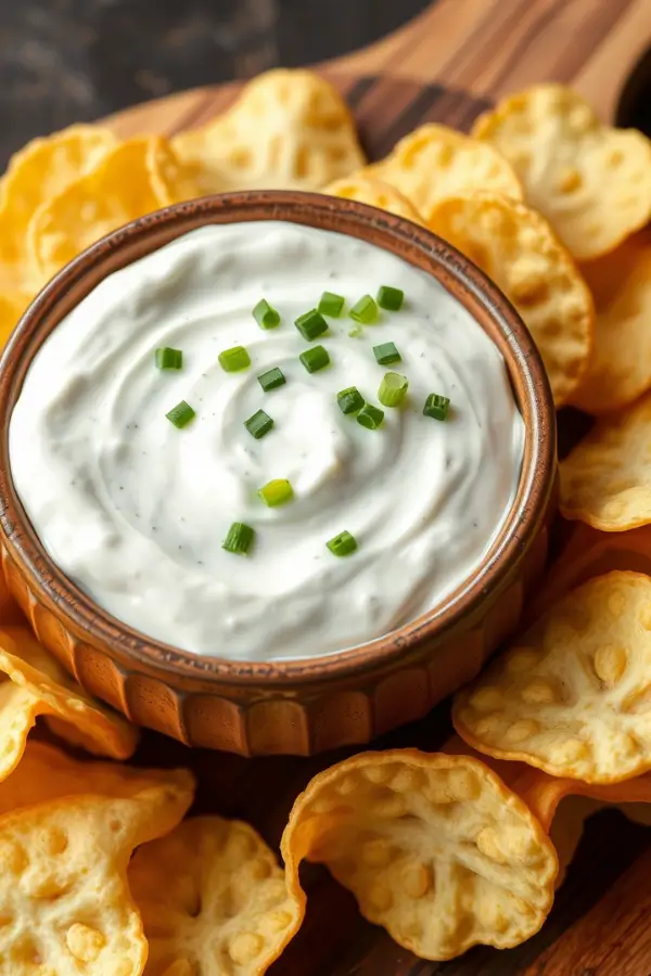Easy 3-Ingredient Sour Cream Ranch Dip