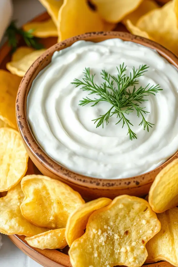 Sour Cream and Dill Potato Chip Dip: A Crowd-Pleasing Appetizer