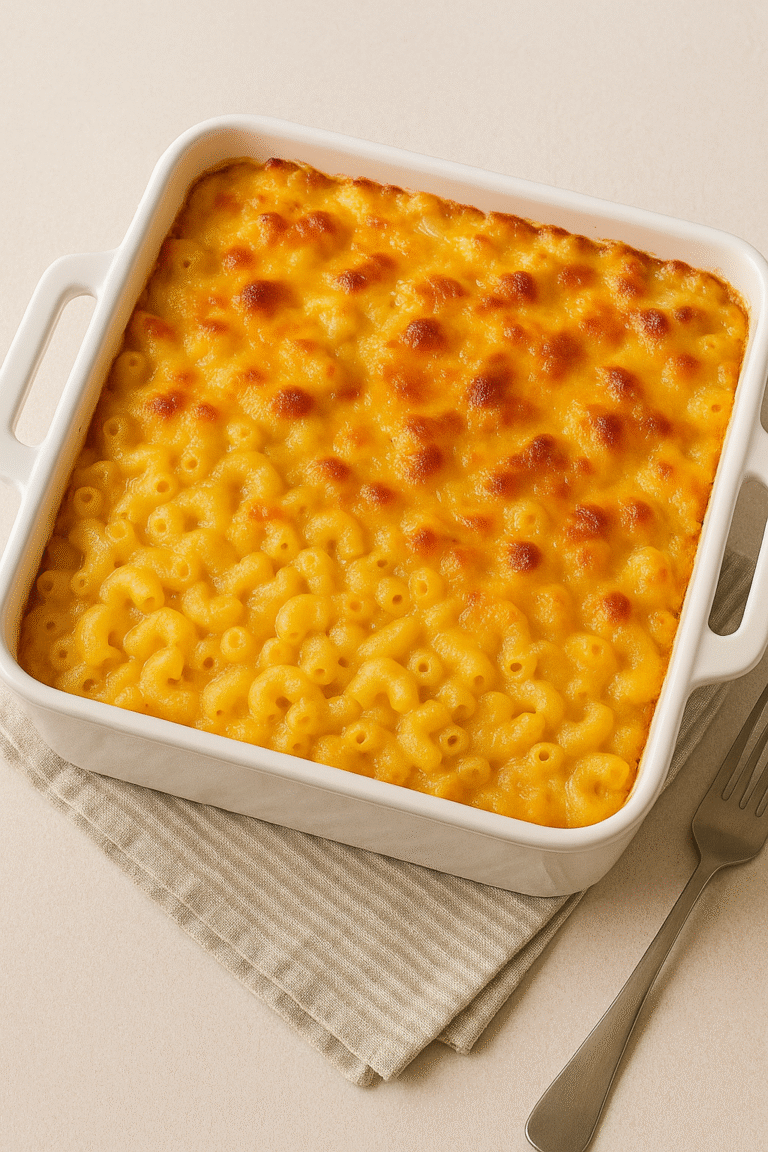 Creamy Southern Baked Mac and Cheese from Scratch Recipe
