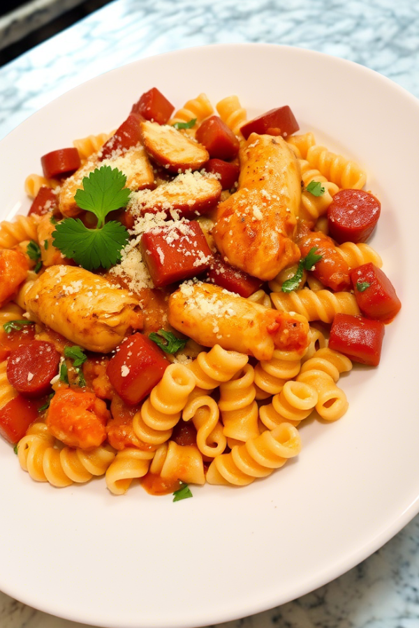 Flavor-Packed Chicken and Chorizo Pasta
