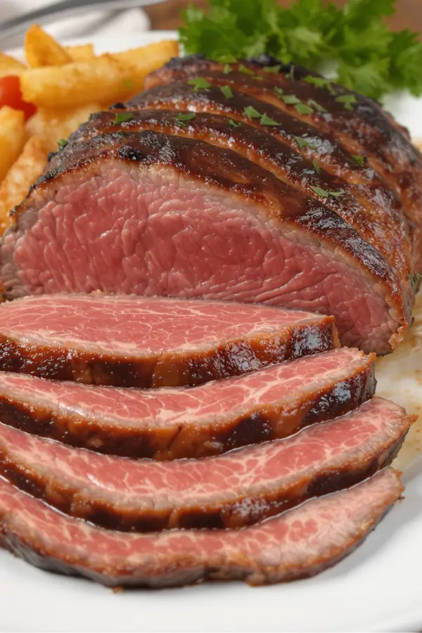 London Broil with mashed potato