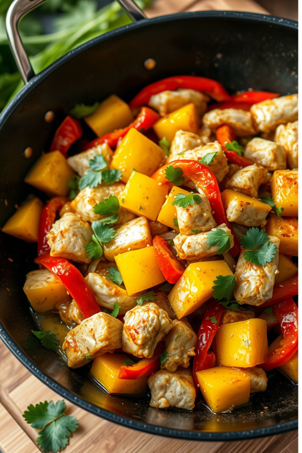 Juicy Mango Chicken Stir Fry Recipe